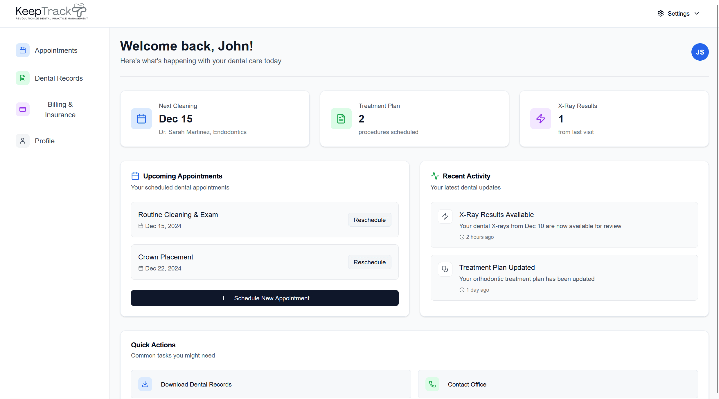 User Dashboard
